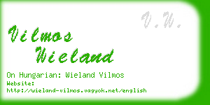 vilmos wieland business card